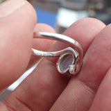 Moonstone Silver Ring, Moonstone Ring, Sterling Silver Ring, oval shaped Moonstone, handmade silver ring - Size 9.5