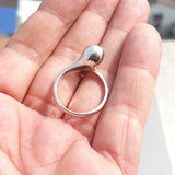 Natural Opal Ring, Minimalist Ring, Sterling Silver Ring, Solitaire Ring, oval shaped Opal, Minimalist Design, Opal silver ring, Gift for Her- Size 9.5