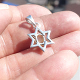 Star Silver Opal Pendant, Sterling Silver Pendant, Multicolor Opal Pendant, Star shaped Pendant