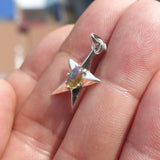 Star Silver Opal Pendant, Sterling Silver Pendant, Multicolor Opal Pendant, Star shaped Pendant, natural Opal