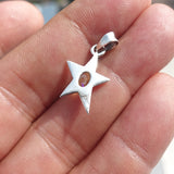 Star Silver Opal Pendant, Sterling Silver Pendant, Multicolor Opal Pendant, Star shaped Pendant, natural Opal