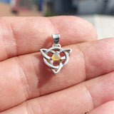 Celtic Triskele Opal Pendant, Celtic Sterling Silver Pendant, Multicolor Opal Pendant, Triangle shaped Pendant, natural Opal