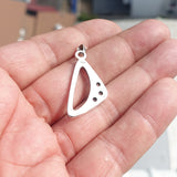 Natural Moonstone Pendant, Sterling Silver Pendant, Triangle shaped pendant, 3 Moonstone Pendant, round Moonstones, moonstone Charm