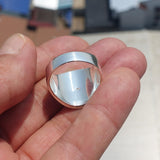 Indonesian Flag Ring, Sterling Silver Ring, Pinky Ring, Flag of Indonesia, Sport Event Outfit, Fan Apparel, Mens Silver Ring, Gift for Fans, Indonesia Flag