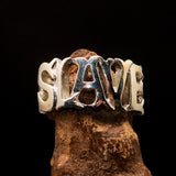 Slave Ring, one Word Ring, SLAVE bold Letters, modern Slave Ring, Word Ring, Letter Ring, sterling silver ring, gift for him, Men's Ring