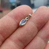 Moonstone Pendant, Charm Pendant, Sterling Silver Pendant, Moonstone Necklace, Ceylon Moonstone, gift for her, Moonstone Charm, Minimalist