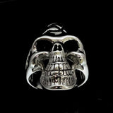 Excellent crafted Men's Communist Skull Ring Hammer Sickle - Sterling Silver - BikeRing4u
