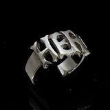 Excellent crafted One Word HERO Ring - Sterling Silver - BikeRing4u