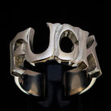 Excellent crafted One Word F*ck Ring - Sterling Silver - BikeRing4u