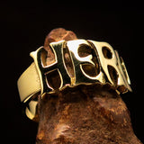 Excellent crafted One Word HERO Ring - Solid Brass - BikeRing4u