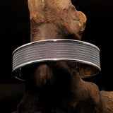 Excellent handcrafted minimalistic Sterling Silver Bracelet / Bangle - BikeRing4u