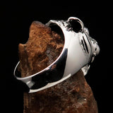Excellent crafted Sterling Silver Animal Ring Tiger Head - BikeRing4u