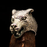 Excellent crafted Men's Sterling Silver Werewolf Ring - BikeRing4u