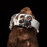 Excellent crafted One Word BIKER Ring - Sterling Silver - BikeRing4u
