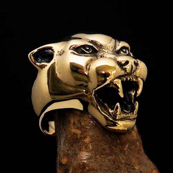 Excellent crafted Men's Animal Ring detailed vicious Panther - BikeRing4u