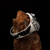 Excellent crafted Men's Animal Ring Male Bulldog Sterling Silver 925 - BikeRing4u