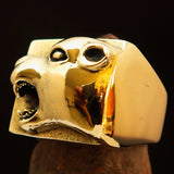 Excellent crafted Men's Panther Ring Antiqued - Brass - BikeRing4u