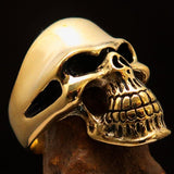 Excellent crafted Men's Biker Phantom Skull Ring - Solid Brass - BikeRing4u