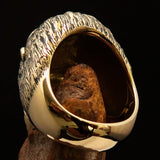 Excellent crafted Men's Ape Ring Roaring Gorilla - Solid Brass - BikeRing4u