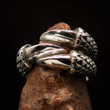 Excellent crafted Men's Medieval Ring Three Claw Dragon Foot Sterling Silver 925 - BikeRing4u