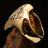 Excellent crafted Men's Firebird Ring ancient Phoenix Solid Brass - BikeRing4u
