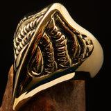 Excellent crafted Men's Firebird Ring ancient Phoenix Solid Brass - BikeRing4u