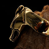 Excellent crafted Men's Jackal Costume Ring Egyptian Anubis God of Death - BikeRing4u