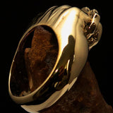 Excellent crafted Biker Ring Knuckle Duster Fist - Solid Brass - BikeRing4u