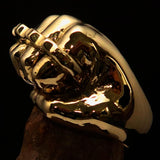 Excellent crafted Biker Ring Knuckle Duster Fist - Solid Brass - BikeRing4u