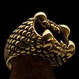 Excellent crafted Men's solid Brass Ring Zombie Denture - BikeRing4u