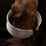 Excellent handcrafted woven Sterling Silver Bracelet Bangle - BikeRing4u