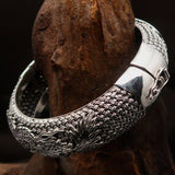 Stunning handcrafted Sterling Silver Dragon Bracelet - BikeRing4u
