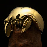 Excellent crafted Men's Zombie Denture Ring - Solid Brass - BikeRing4u