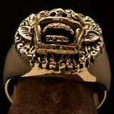 Excellent crafted Men's Balinese God Ring Bali Barong - Solid Brass - BikeRing4u