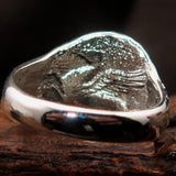 Men's Sterling Silver ancient Corinthian Ring Greek Goddess Athena - BikeRing4u