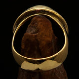 Excellent crafted Men's Retro Circle by Circle Ring - solid Brass - BikeRing4u