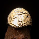 Men's ancient Greek Tetradrachm Ring Alexander the Great - Solid Brass - BikeRing4u