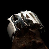 Excellent crafted One Word Hate Ring - Sterling Silver - BikeRing4u