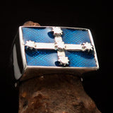 Perfectly crafted Men's Eureka Flag Ring Australian Rebel - Sterling Silver - BikeRing4u